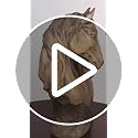 Loving Horses Table Sculpture - Tan, Horse Lover Home Decor, 11.5"