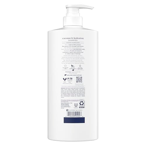 Dove Shampoo Coconut & Hydration for Dry Hair with Bio-Protein Care Technology and Coconut Oil 28 Fl Oz