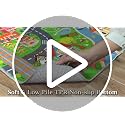Green Town City 5x7 ft Car Play Mat for Kids Room - Traffic Road Rug for Imaginative Play