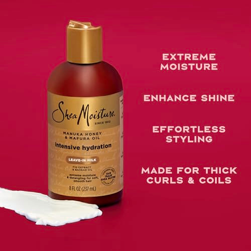 SheaMoisture Hydration Hair Milk with Manuka Honey & Mafura Oil 8 oz Pack of 2