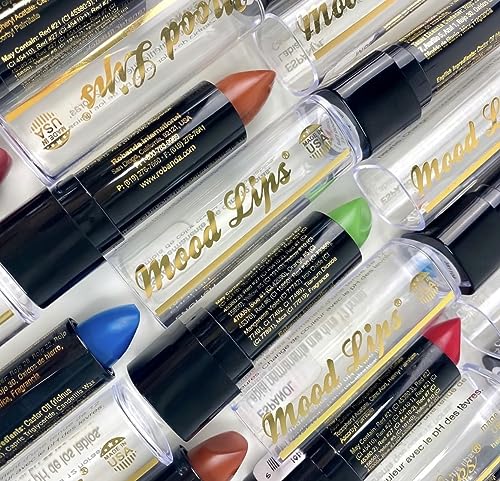 Color Changing Lipstick Pack of 5 - Hydrating Long-Lasting pH Reactive Shades - Mood Lips