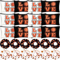 Basketball Theme Makeup Bags & Satin Hair Scrunchies Set - Girl's Gift (Black, White, Multicolor)