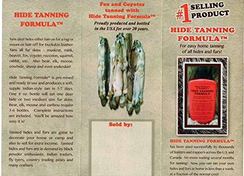 Deer Hide Tanning Formula Multi Pack for Fur & Leather - 6 Bottles
