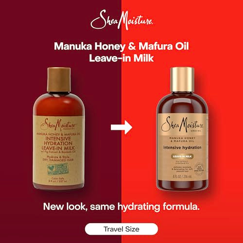 SheaMoisture Hydration Hair Milk with Manuka Honey & Mafura Oil 8 oz Pack of 2
