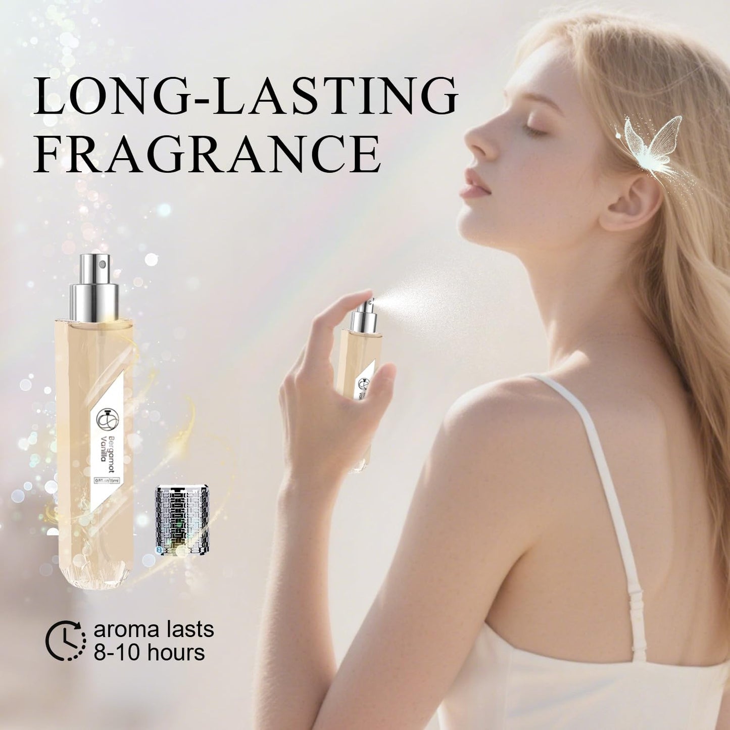 AUREMIST Pheromones Perfumes for Women, Bergamot Vanilla Perfume, Sweet Long Lasting Travel Size Perfume 0.5 fl.oz, Eau De Parfum Enhanced Scents Pheromone Perfumes (Bergamot Vanilla)