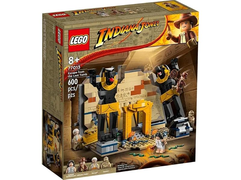 Construction Toy Set: LEGO Indiana Jones Escape from the Tomb 77013 with Temple, Mummy & 4 Minifigures - Single Variant
