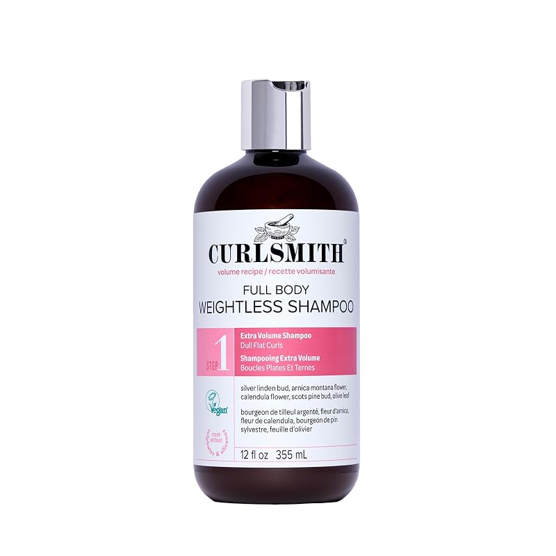 Weightless Volumizing Shampoo for Curly Hair – 12 oz, CurlSmith
