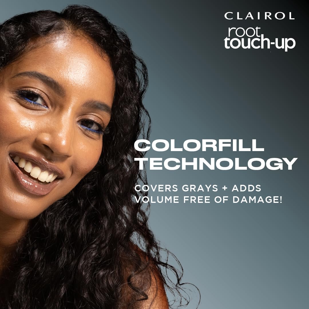 Clairol Root Touch-Up Color + Volume 2-in-1 Temporary Spray, Medium Brown Hair Color, Pack of 1