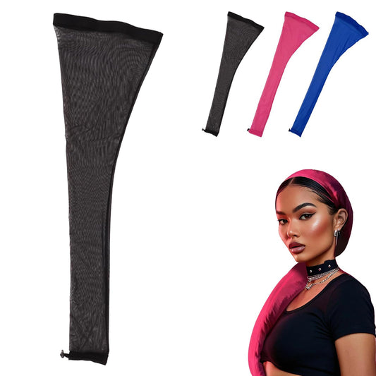 Hair Weave Sleeve for Locs, Hair Sleeves for Locs Women Hairweave Sleeve for Locs with Drawstring, Haircare Haircharms with Band, Fashionable Design, Lightweight & Stretchable, Extra-Wide (Black)