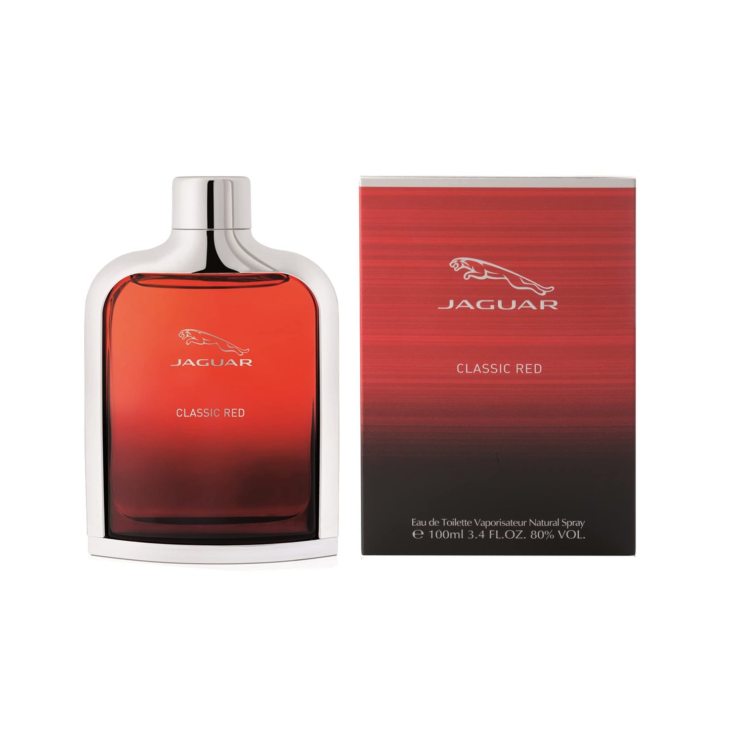 Jaguar Classic Red Eau de Toilette Spray for Men, 3.4 Fl Oz