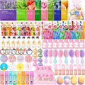 Spa Party Supplies Kit for Women - Face Masks, Lip Balm, Foot Bombs & More