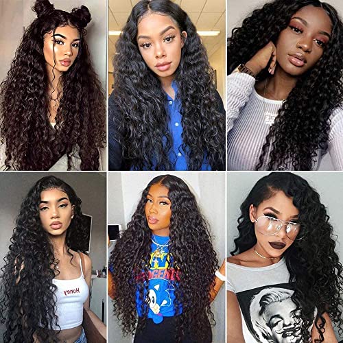 #1B Water Wave Human Hair Bundles - 22 Inch Brazilian Virgin Hair Extension - SeeGovie