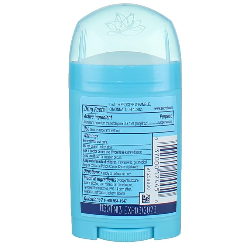 Secret Shower Fresh Anti-Perspirant Deodorant Solid 1.7 oz Pack of 7