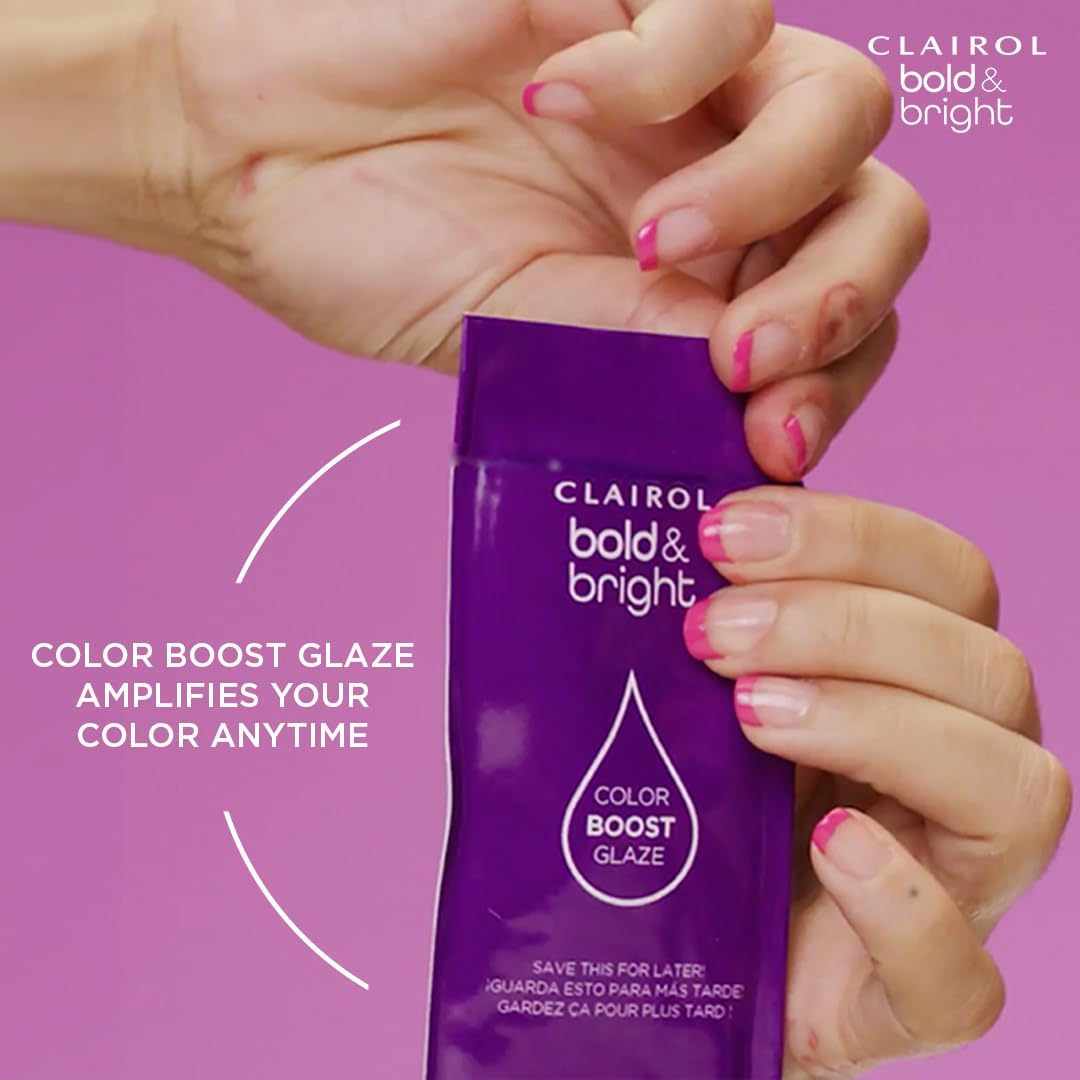 Clairol Bold & Bright Permanent Hair Dye, V3 Intense Passion Plum Hair Color, Pack of 1
