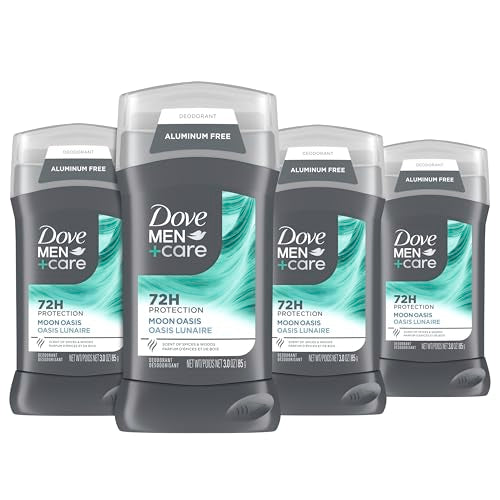Dove Men+Care Moon Oasis Aluminum-Free Deodorant Stick - 4 Pack, 3 oz Each