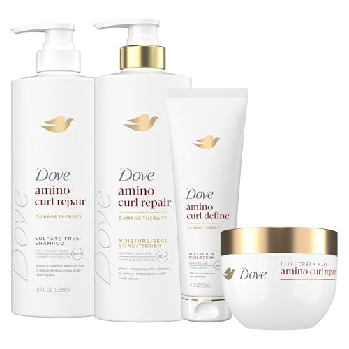 Amino Curl Repair Shampoo & Mask Pack for Curly & Coily Hair - Hydrating & Strengthening