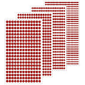 1799 Pcs 4 Sheets Rhinestone Stickers 3/4/5/6 mm Self Adhesive Rhinestones Gems for Face Eyes Makeup Hair Body (Red-3/4/5/6mm)