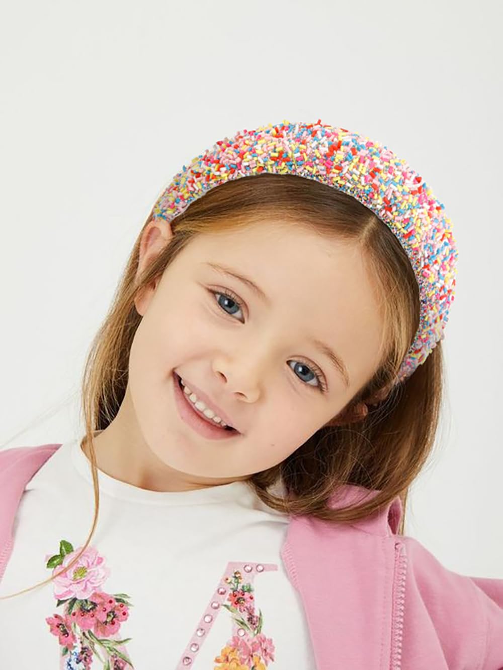 TEBIEKOY 2Pcs Easter Sprinkle Headbands for Women Cute Headbands Wide Padded Head Bands for Women's Hair Thick Donut Candy Hairbands Hair Accessories