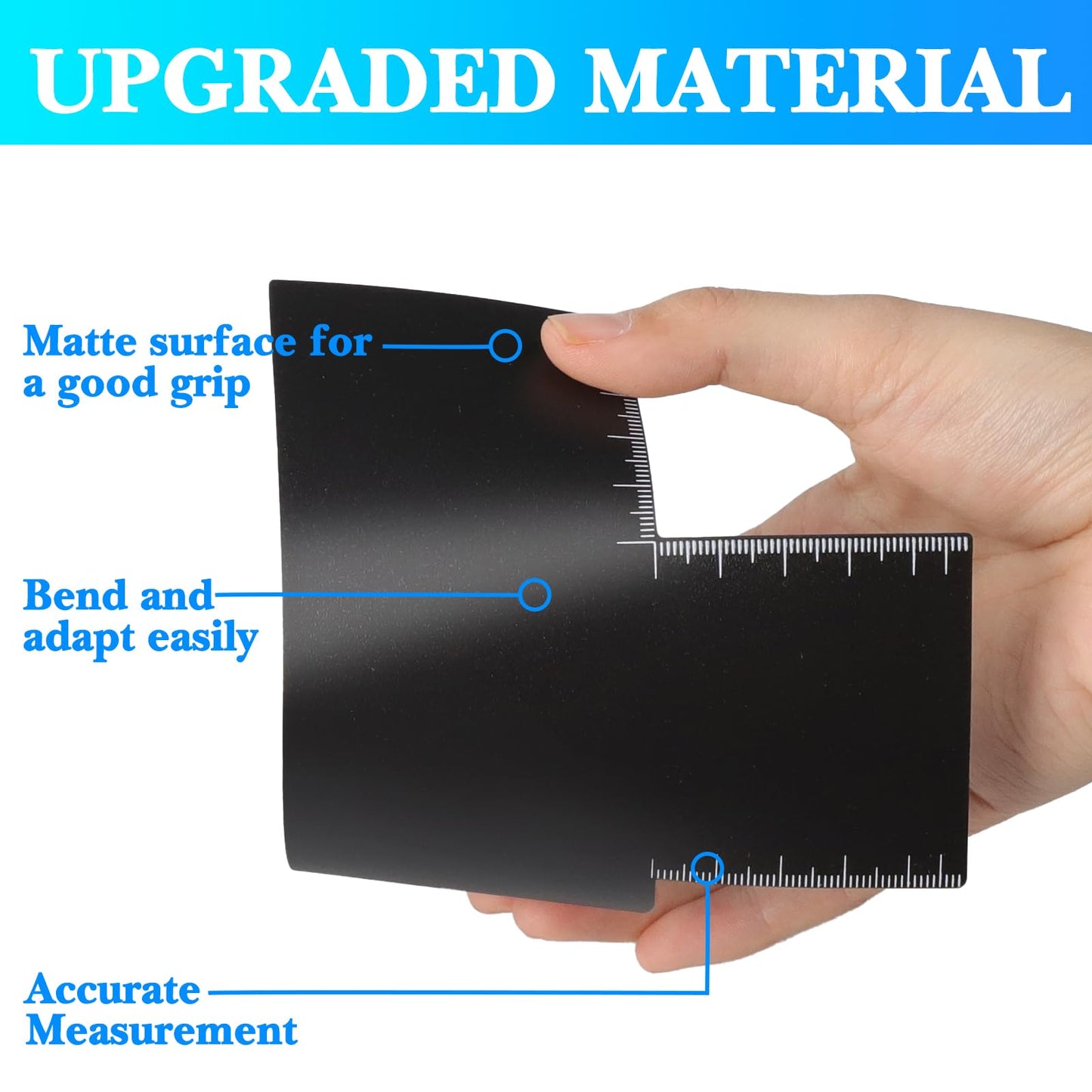 loghohu Enhancement Card for Barbers Hairline Shaping Tool Reusable Enhancement Card Precision Styling Easy to Clean for Men Grooming Home Professional Use (Black)
