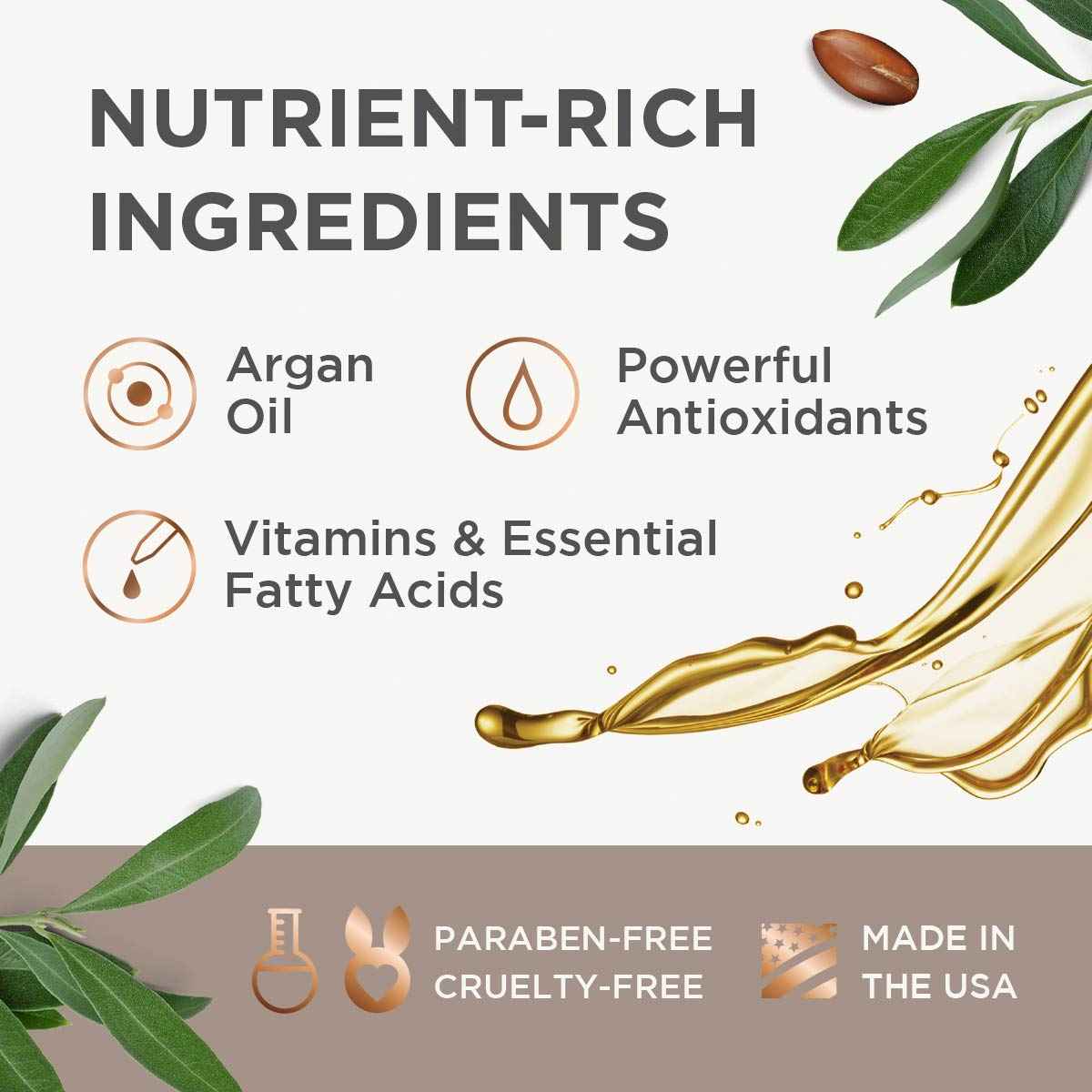 Argan Magic Moisturizing Conditioner - Detangle, Hydrate, and Repair Dry and Chemically-Damaged Hair Types | Nutrient-Rich | Made in the USA, Paraben Free, Cruelty Free (32 oz)