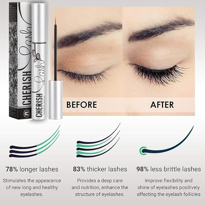 Natural Eyelash Growth Serum - Thick, Long & Luscious Lashes | Vegan & Paraben-Free