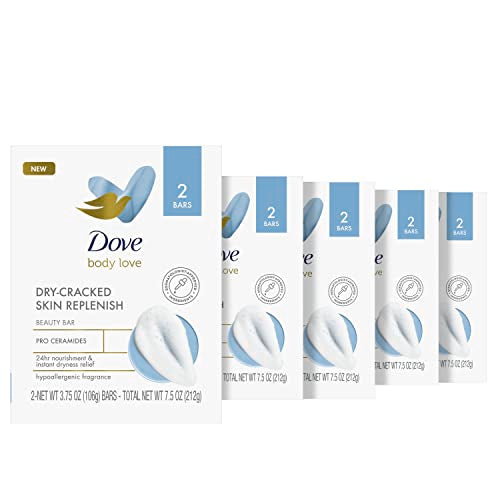 Dove Body Love Replenishing Beauty Bar for Dry Skin 10 Count