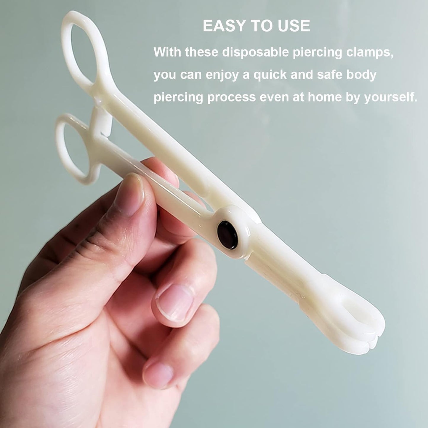 Lyuxzad Piercing Kit 35PCS Professional Piercing Kit Includeds 25PCS Mixed 12G 14G 16G 18G 20G Ear Nose Piercing Needles 2PCS Piercing Clamps 6Pcs Clean Tools 2 Gloves for Ear Nose Piercing Kit