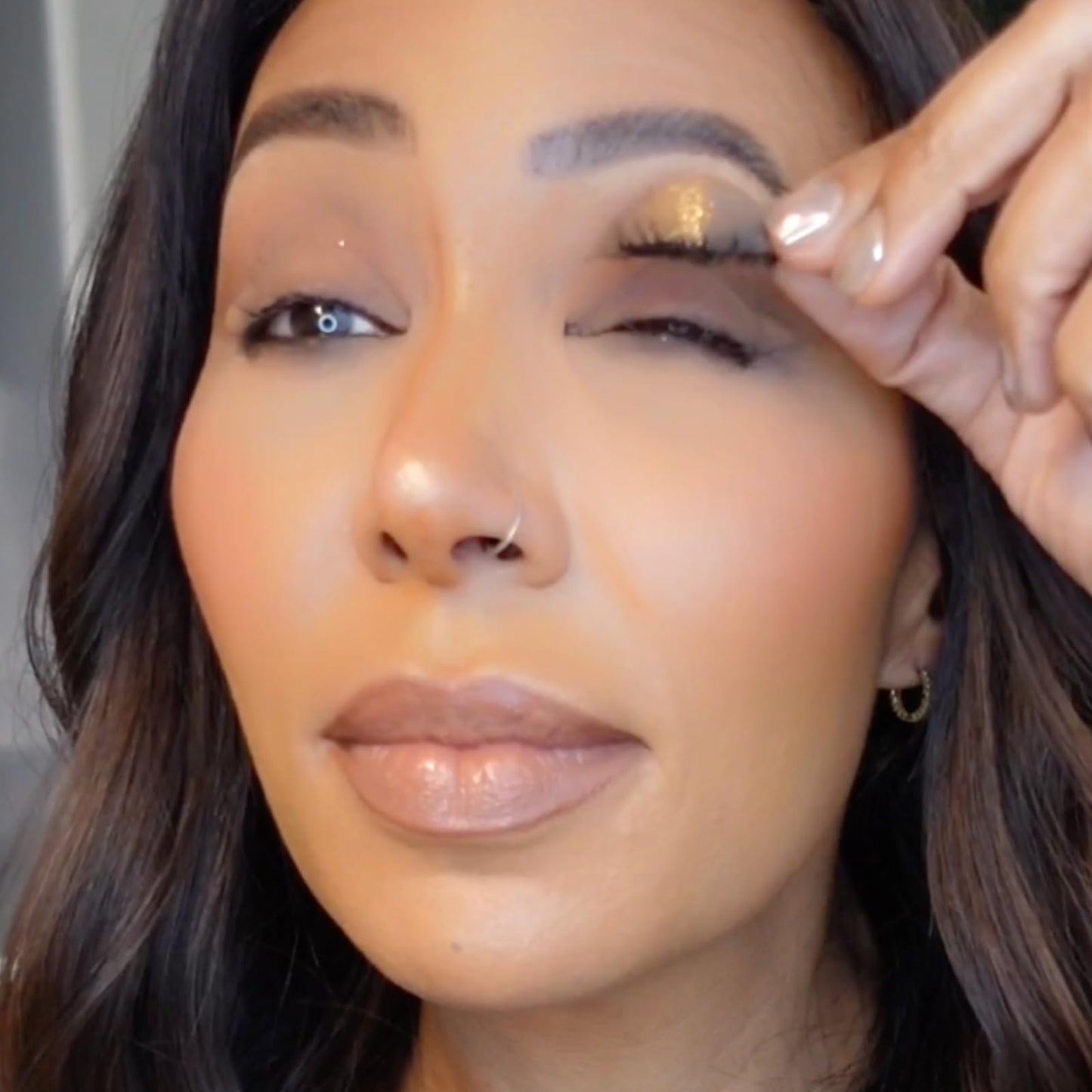 Lazy Eye Shadow Eyelash Patch, Eyeshadow Eyelashes Makeup Stickers, 2-in-1 Reusable Eyeshadow & Eyelash Makeup Stickers, Colorful Eyeshadow and Lash Sticker for All Eye Shapes (Orange)