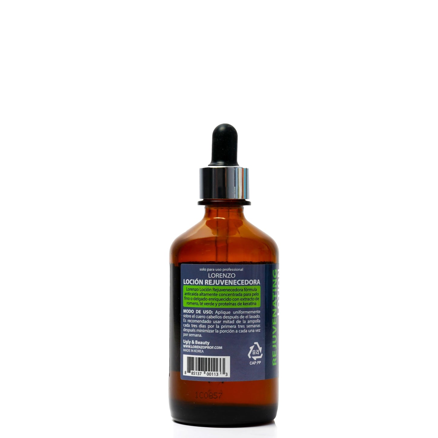 L Lorenzo Rejuvenating Lotion 3.78 fl.oz/100ml | Anti-Hair Loss Action | Rosemary & Green Tea and Keratin Protein