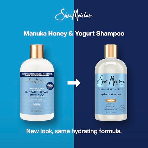 Shea Moisture Shampoo Hydrate and Repair for Damaged Hair with Manuka Honey and Shea Butter 13 oz