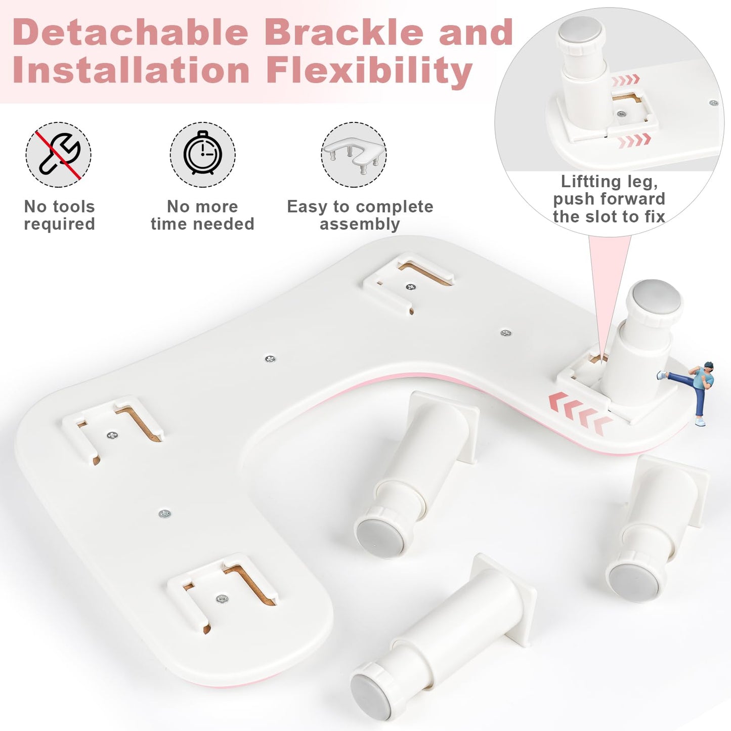 Arm Rest for Nails Tech,Height-Adjustable U Shaped Manicure Nail Arm Rest,Big Microfiber PU Leather Hand Rest for Nails Tech, Professional Salon Manicure Arm Rest Cushion (pink)