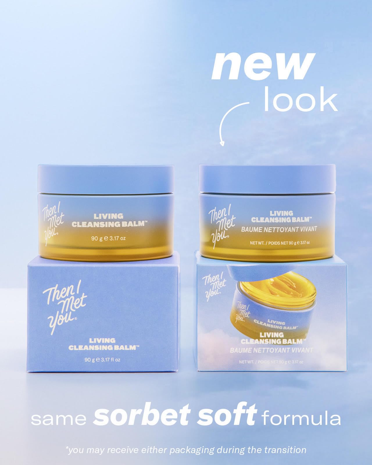 Then I Met You Living Cleansing Balm, Melts Makeup & Sunscreen, Non-Stripping Zero Residue Oil Cleanser with Seaberry, Olive, Grape Seed Oils, Vit E & Persimmon, First-Step Clean Vegan Korean Skincare