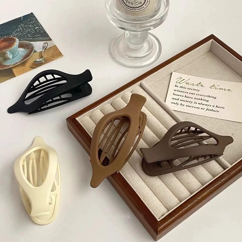 Flat Hair Clips for Women Duckbill Claw Clips for Thick Hair French Duckbill Hair Accessories(6PCS Mix)