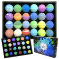 Men's Bath Bomb Gift Set - 24 Therapeutic Aromatherapy Spa Fizzies for Relaxation & Skin Care