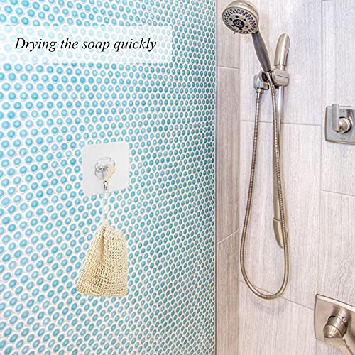 Bar Soap Pouch,10 Packs Sisal Soap Saver bags for Exfoliating, Shower,Scrubber