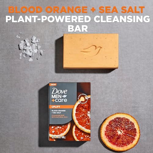 Dove Men+Care Blood Orange & Sea Salt Cleansing Bar Set - 4 Pack, 5 oz Each