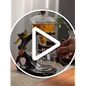 Kungfu Glass Tea Set with Bird Design - Automatic Glass Teapot and Cups