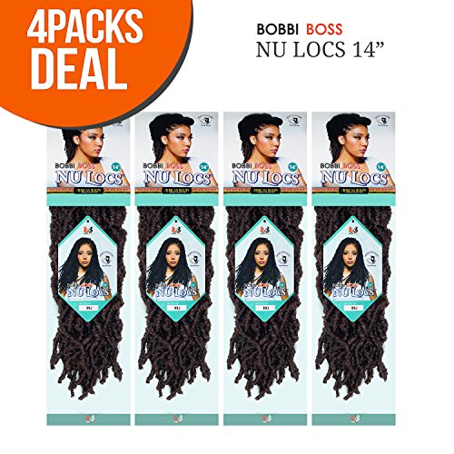 Synthetic Crochet Braids Nu Locs 14-Inch Hair Extensions - 4-Pack African Roots