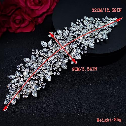 Bridal Headpiece Rhinestone Headband Wedding Tiara for Bride & Bridesmaid
