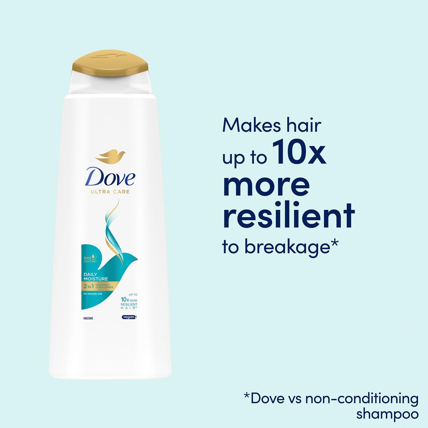 Dove Daily Moisture 2-in-1 Shampoo and Conditioner 400 ml - by Dove