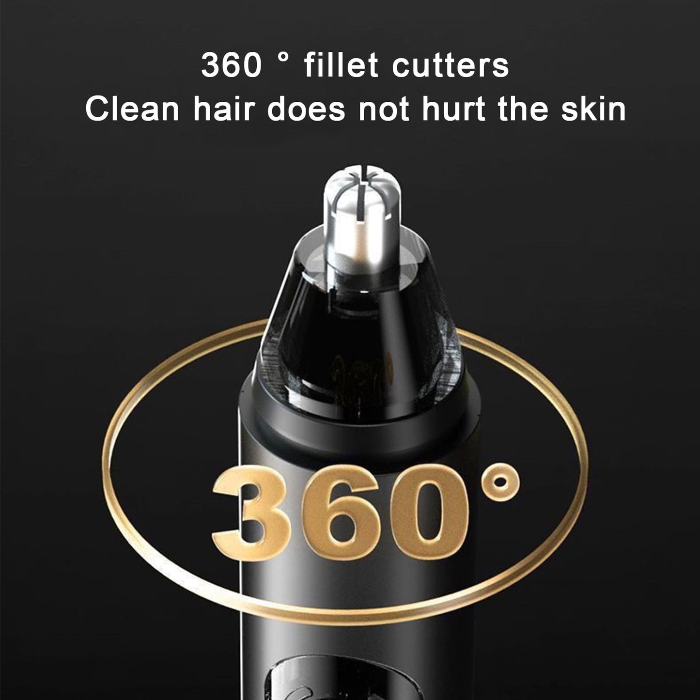 HILYC Professional Nose Hair Trimmer, LED Display, USB Rechargeable, Waterproof Double-Edge Blade for Men, Women, IPX7 Rated, 2025 Model