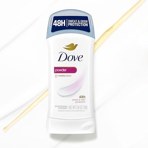 Dove Powder Invisible Solid Antiperspirant Deodorant 2.6 oz Pack of 6 - Women