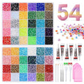 Homsoil 54 Colors 3mm Resin Rhinestones Bedazzling Craft Kit with Glue & Tools