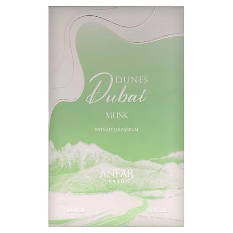 Dunes Dubai Musk Extrait de Parfum for Men & Women, Floral Gourmand 3.4 oz