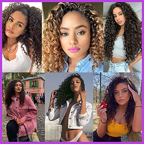 Ocean Wave Crochet Hair Deep Wave Braiding Extensions 8 Packs 14 Inch T30