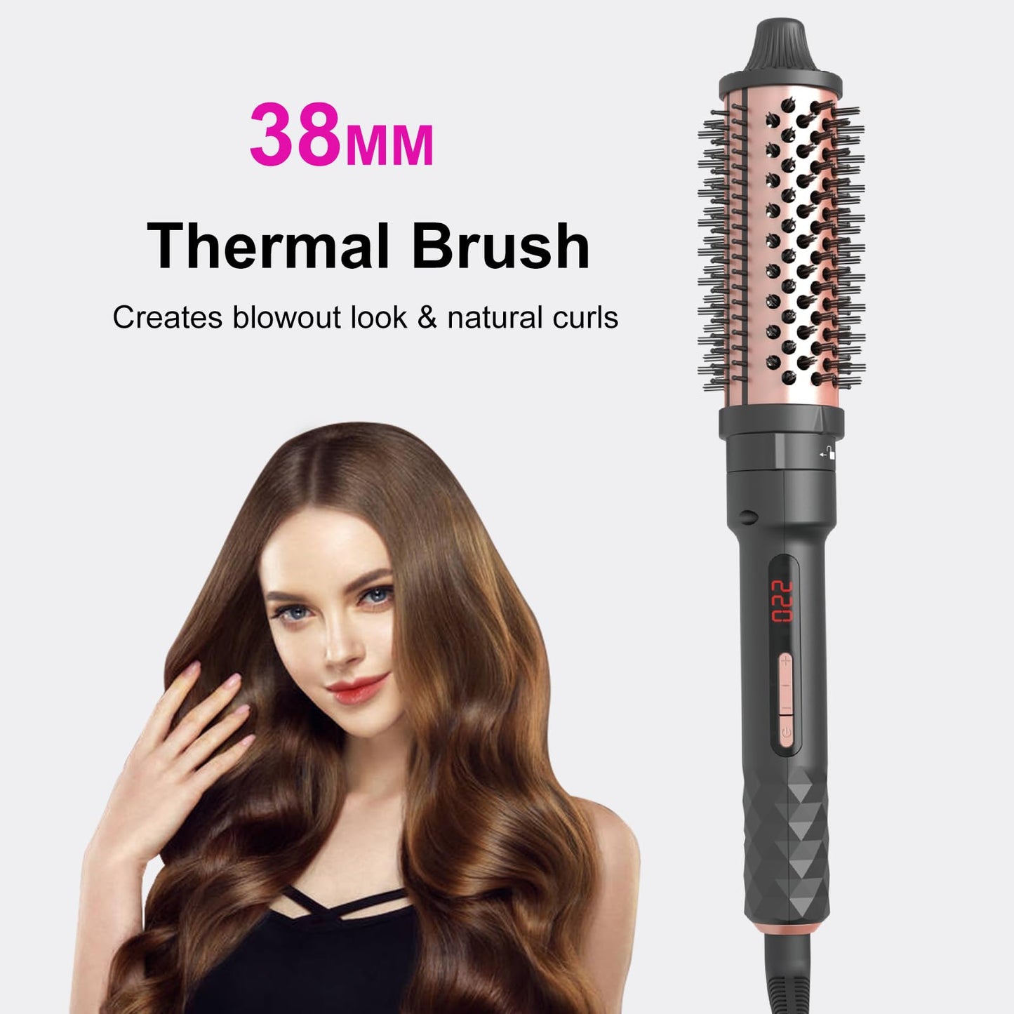 4 in1 Wand Curling Iron,Curling Wand for Long Hair,Hair Curling Iron with Straightener and Curler Fuction,Curling Iron Set with Heat Resistant Mat Glove