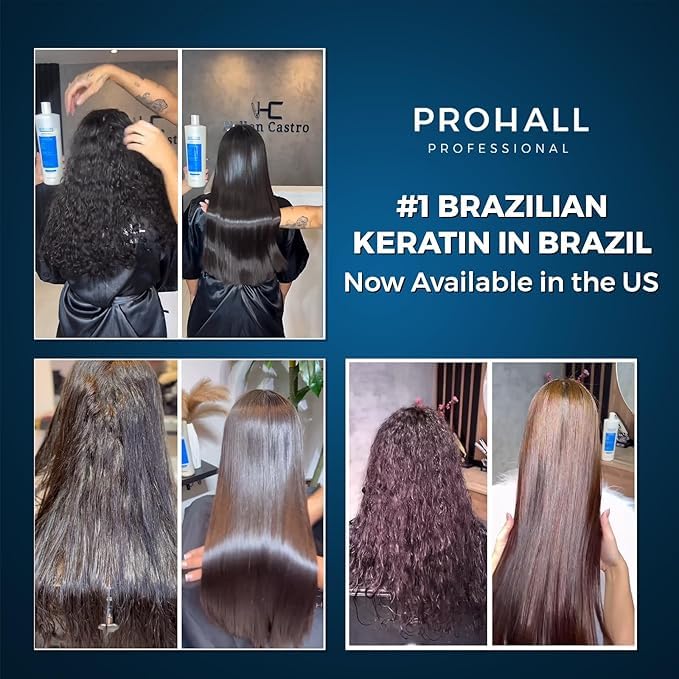 Brazilian Keratin Hair Treatment Blowout Complex Formaldehyde Free - PROHALL SELECT ONE 10.1oz/300ml - Keratina Queratina Brasileña Para Alisar el Pelo Sin Formol- Protein Hair Treatment