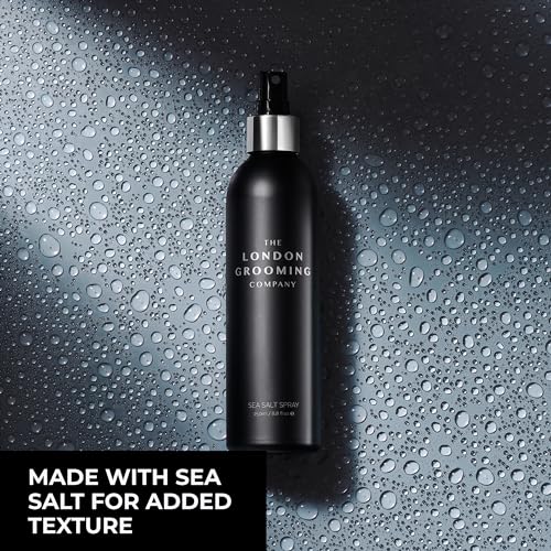The London Grooming Company Sea Salt Hair Spray for Men 8.8 fl oz – Matte Finish, All-Day Hold, Texturizing