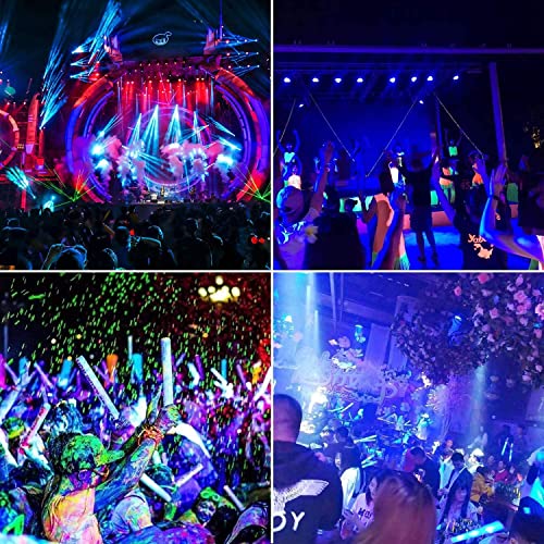 YANYCN 2 Pack 300W Black Light Flood Light Outdoor IP66 Waterproof Neon Glow Party Halloween