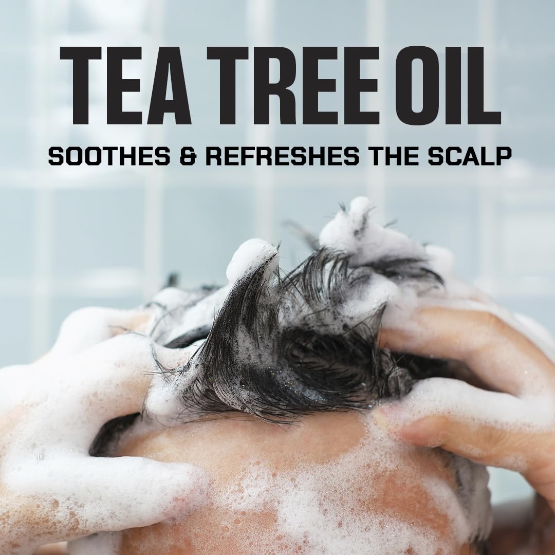 Duke Cannon Supply Co. 2-in-1 Tea Tree Hair Wash & Bourbon Body Wash Bundle - Masculine Scent - Gentle Cleansing Hair Wash - Deep Cleaning Body Cleanser - Bourbon Body Wash/ Tea Tree 2-1 - 2 Pack